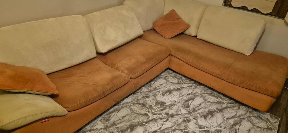 Ъглов диван без разтегателен механизъм