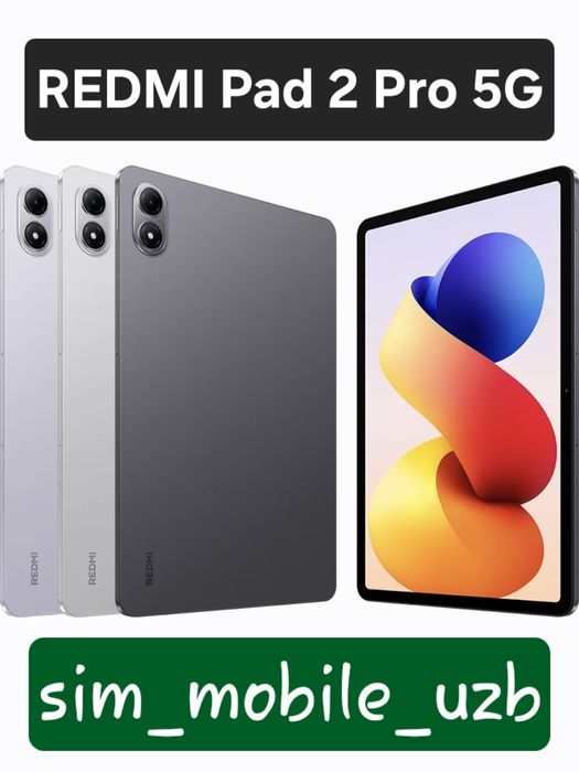 REDMI Pad 2 Pro 5G  2026 New Super Skidka+Garantiya+Dastavka