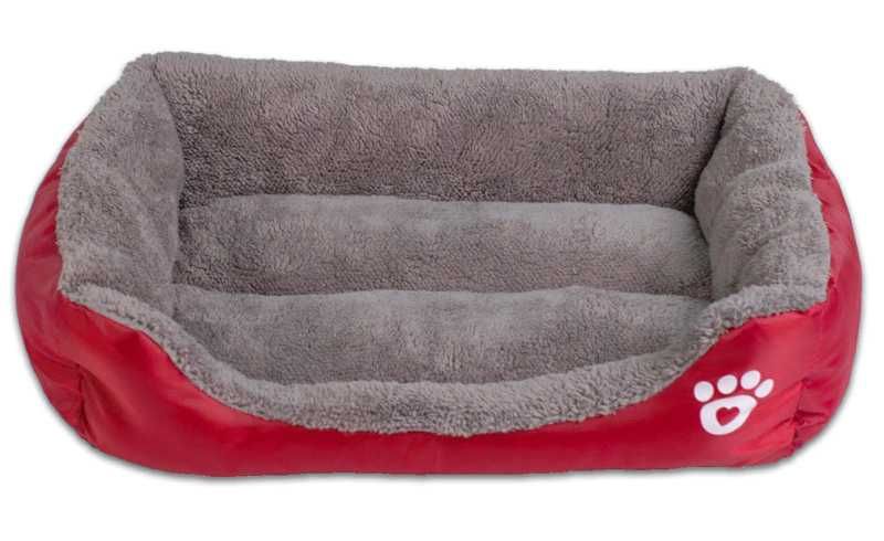 Легло за куче с принт лапичка и мека кохавлия