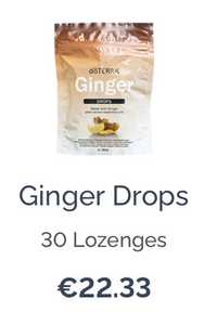 GINGER drops • Dureri in gat • Greata • Rau de miscare