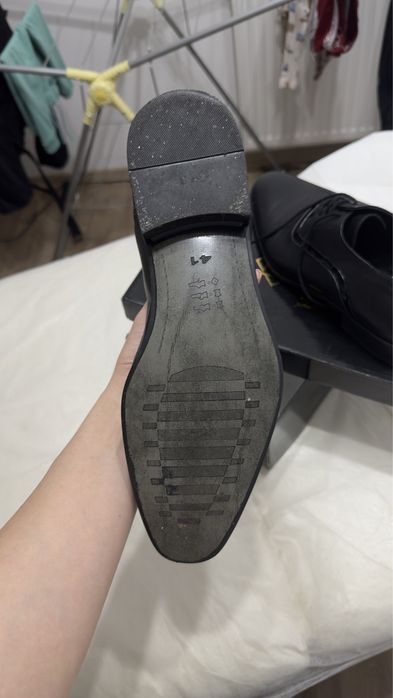 Panntofi negri baggi/ ginerica/mire/ marimea 42