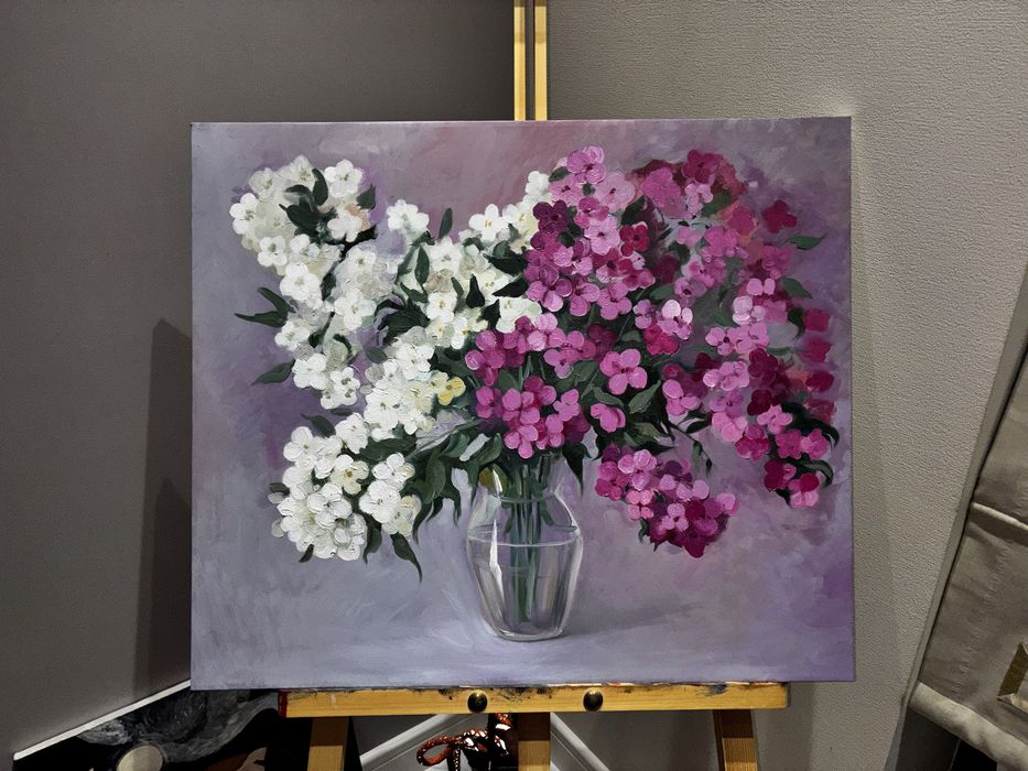Картина маслом, цветы