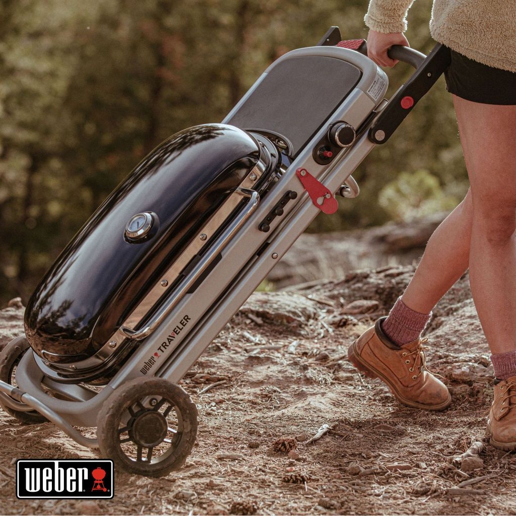 Газово барбекю Газова скара Weber Traveler Black Edition
