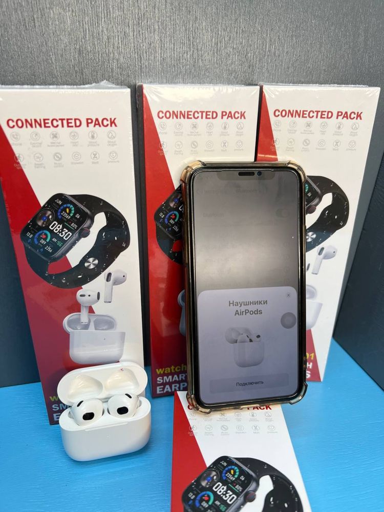 Air pods 3 smart watch 8 эйр подс