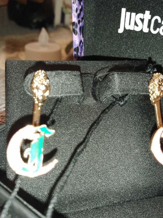 just cavalli нови цветни обеци