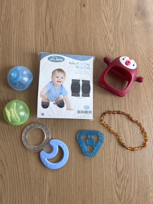 Бебешки сет биберони залъгалки гердан