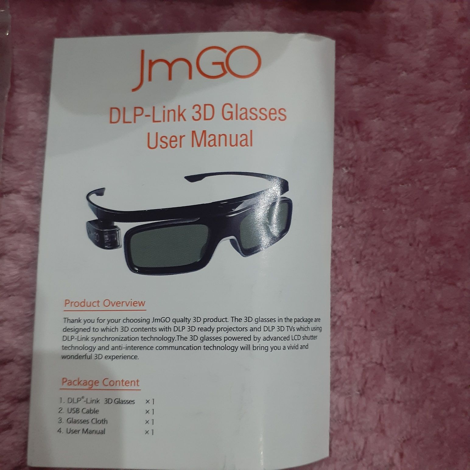 Новые 3D очки от известного бренда JmGO!
