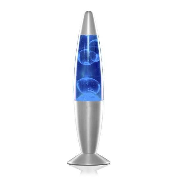 Lampa decorativa cu lava, albastru, 34 cm