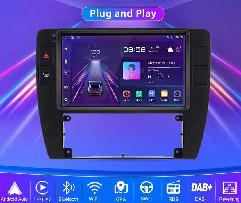Мултимедия Двоен дин за VW Passat B5 навигация с Android Volkswagen Б5