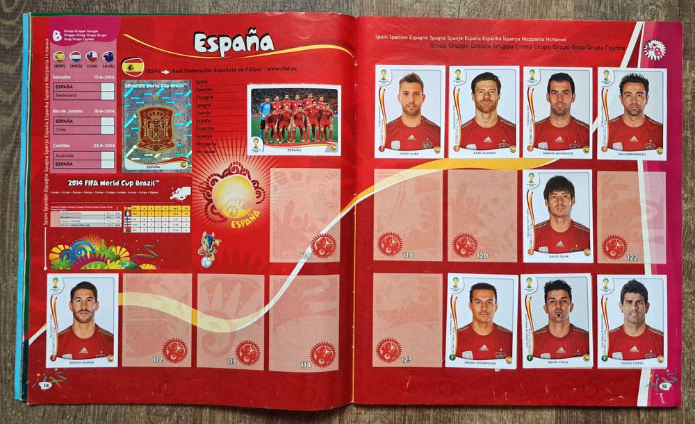 Album Panini World Cup 2014 Brasil cu 67 stickere aditionale