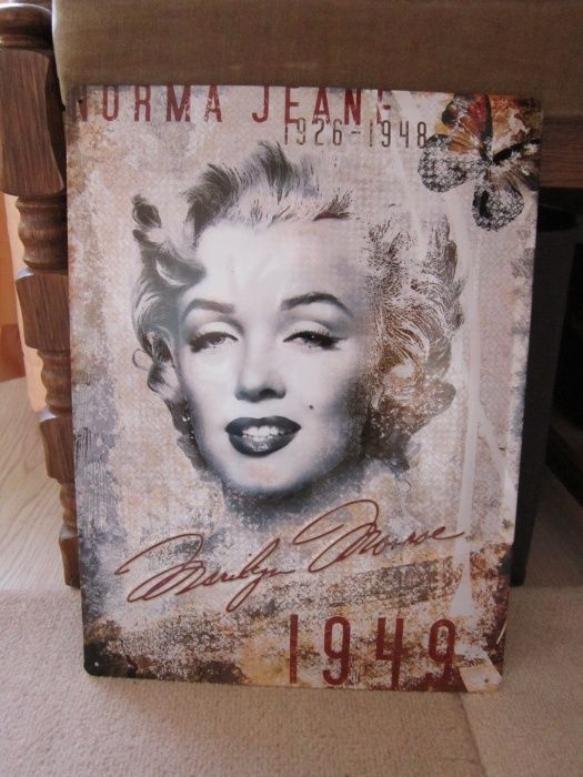 cadou inedit-reclama vintage,metalica,3D-Marilyn Monroe-made Germany