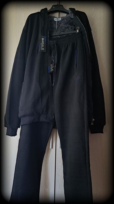 Trening 3XL - Hanorac îmblănit și pantaloni pufoși