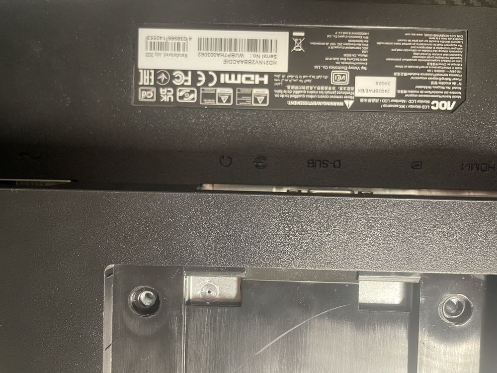 Monitor Gaming Aoc 165hz 24 inch