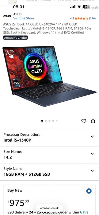 Asus ZenBook 14 OLED UX3402V / i5 1340P / 16 DDR5 / 512SSD Nou Sigilat