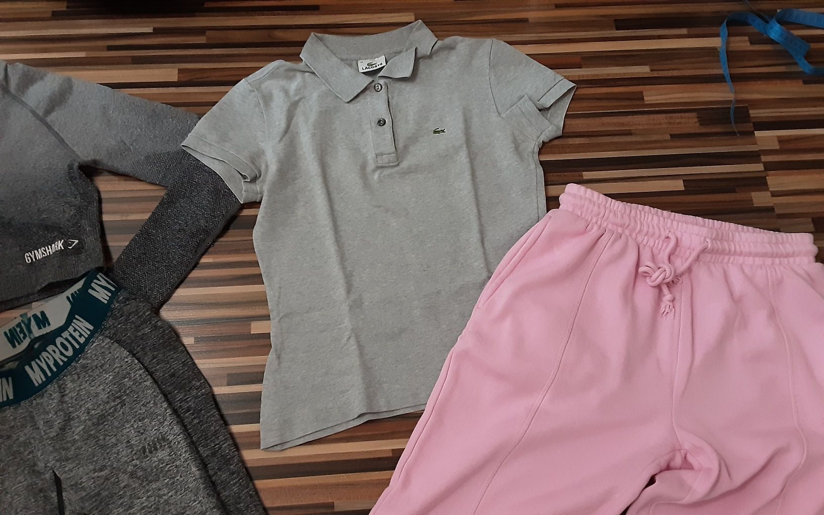 (XS) MYPROTEIN GYMSHARK Lacoste сет клин с блуза(39лв) панталон FBsist
