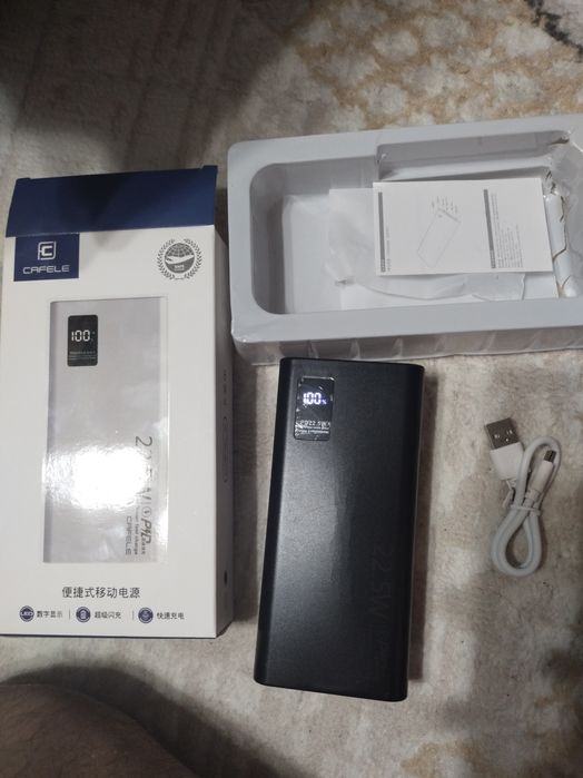 Повербанк чёрный CAFELE 20,000 мАч