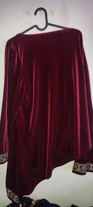 bluza catifea Dobrogea XL cu broderie
