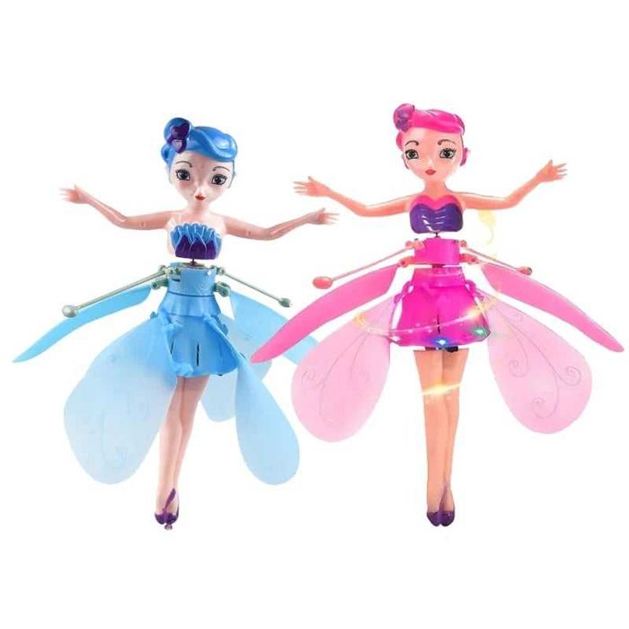 Oferta 2 Bucati x Papusa, Printesa, Zana Zburatoare , Roz si Albastra
