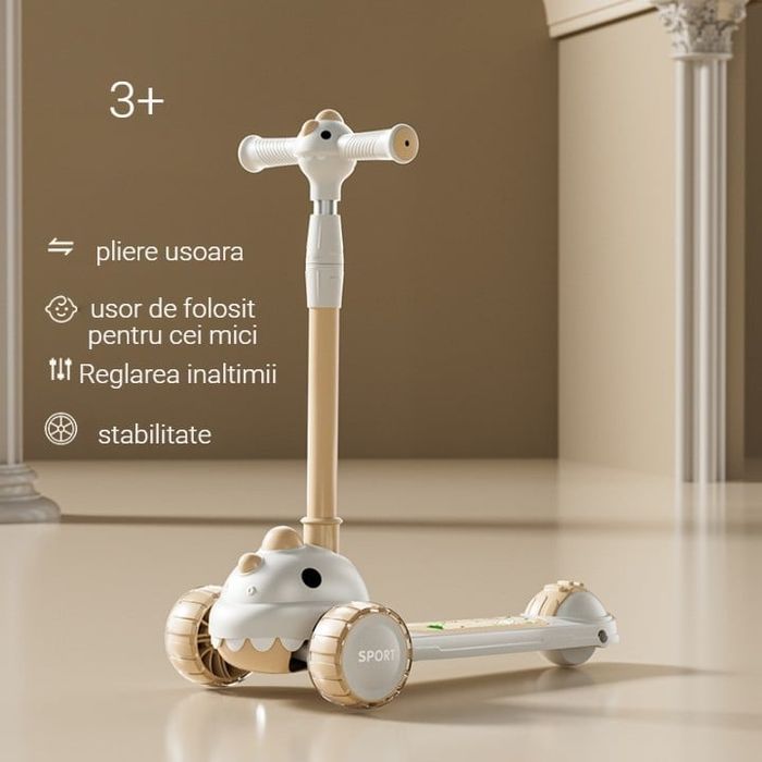 Trotineta 6 in 1 cu lumini și muzică