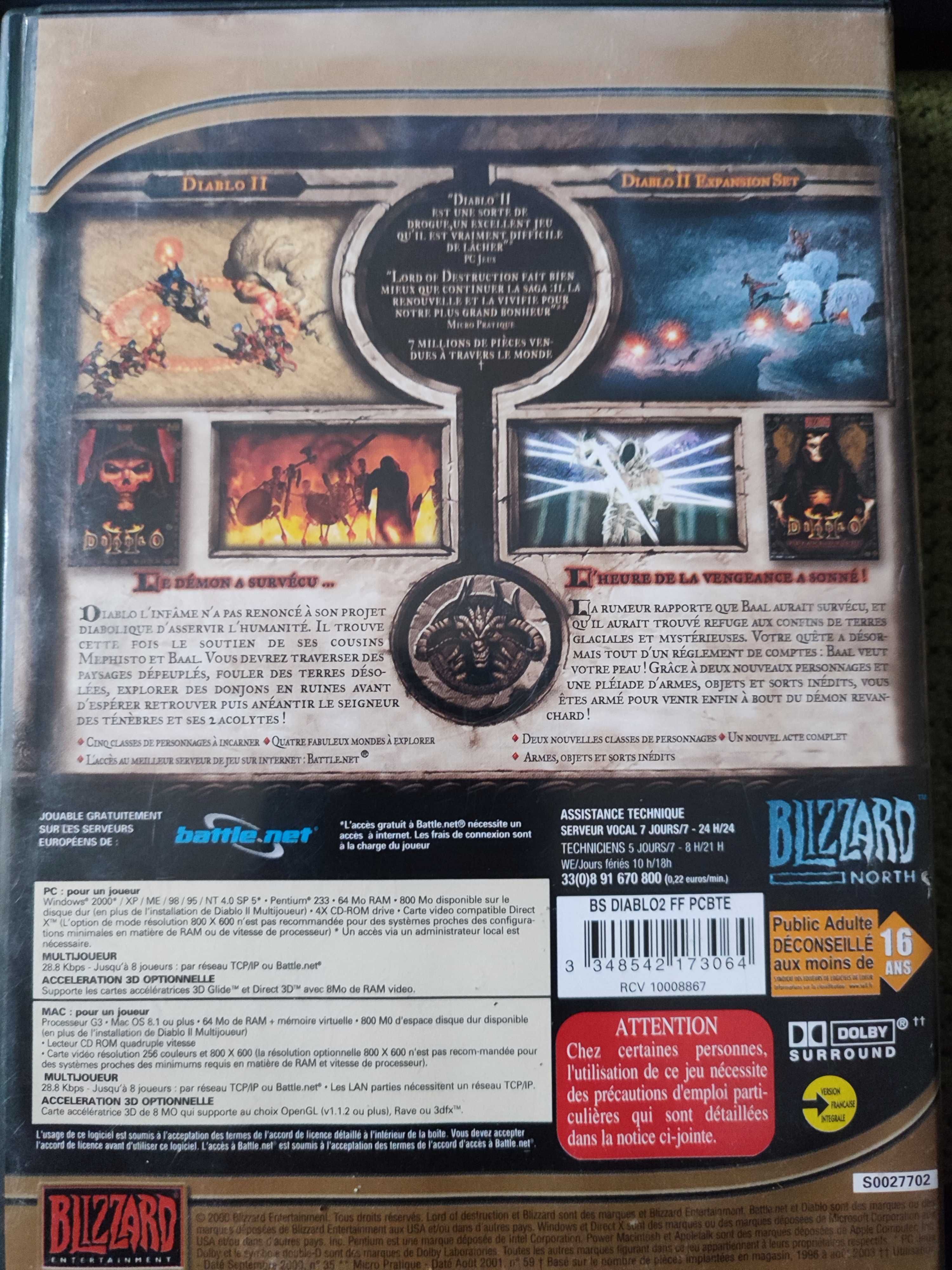 Diablo II + Diablo II Expansion Set PC/MAC cd-rom - Игра за Компютър