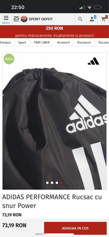 Rucsac adidas performance negru