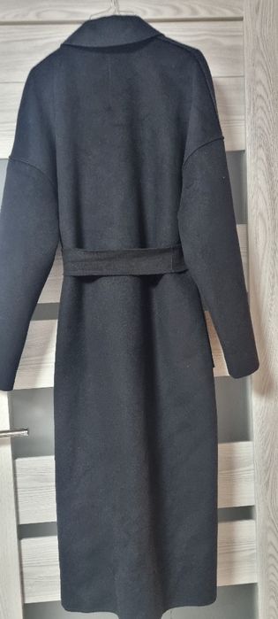 Palton din lana nissa negru