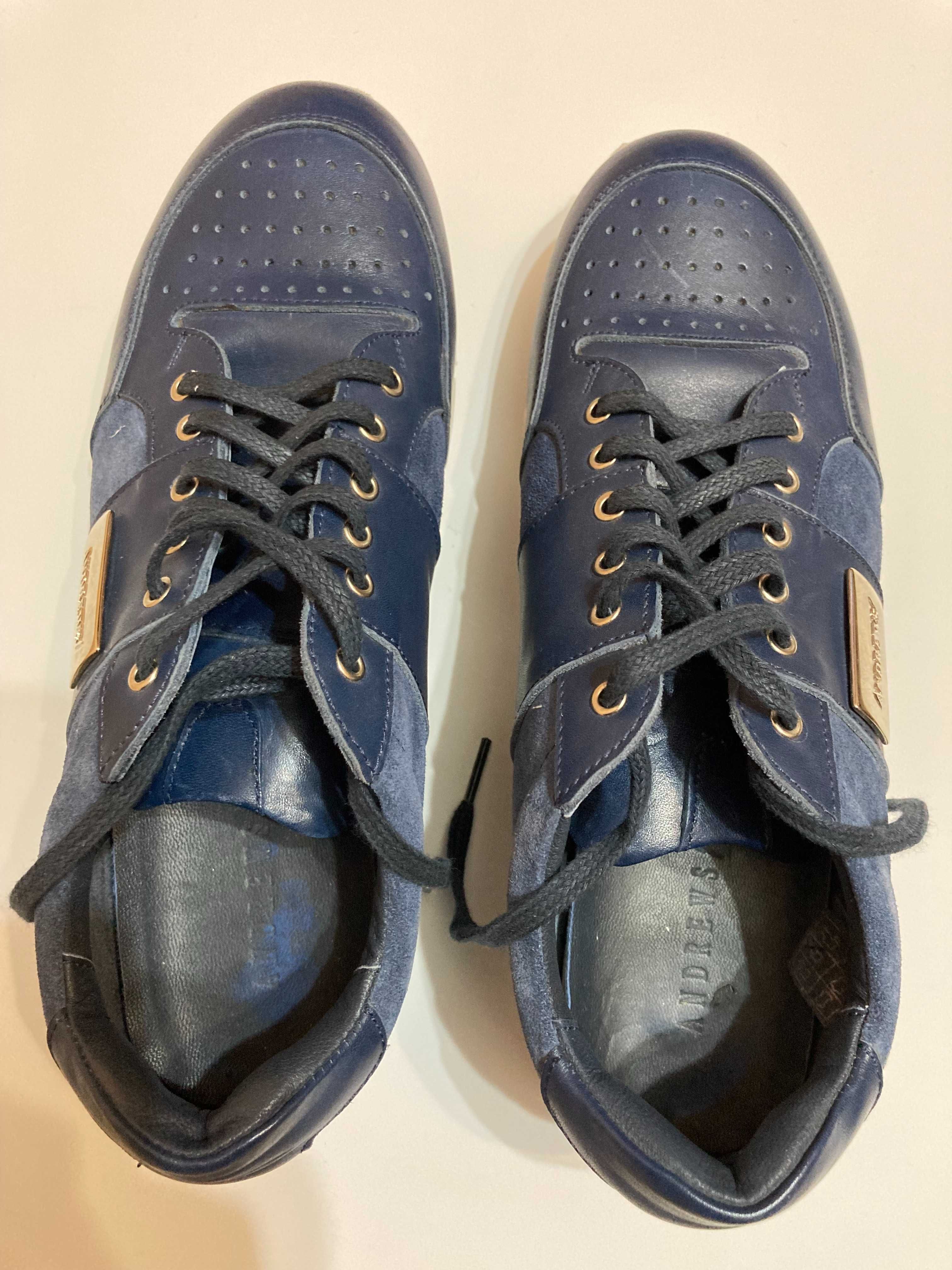 Спортно елегантни обувки Andrews Casual тъмно сини