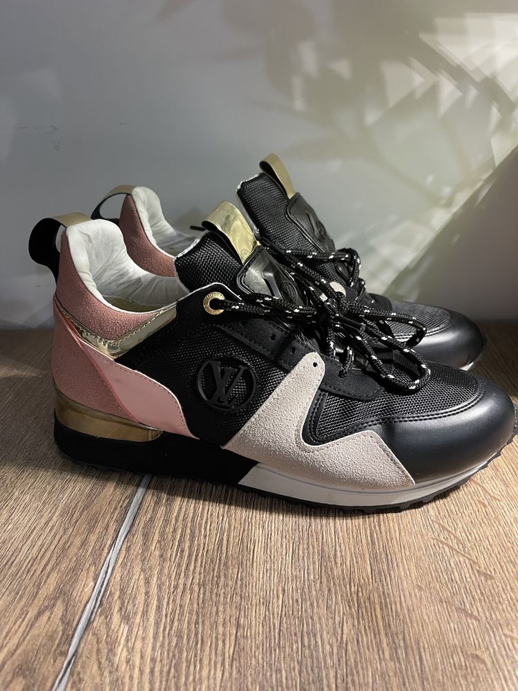 Pantofi sport, adidasi dama roz si negru LV