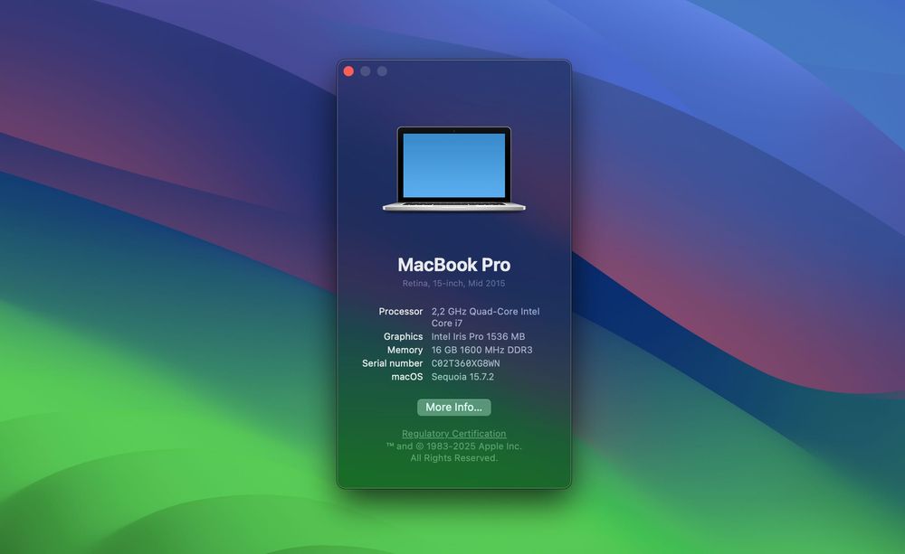 Apple MacBook Pro (Retina Mid 2015) Impecabil