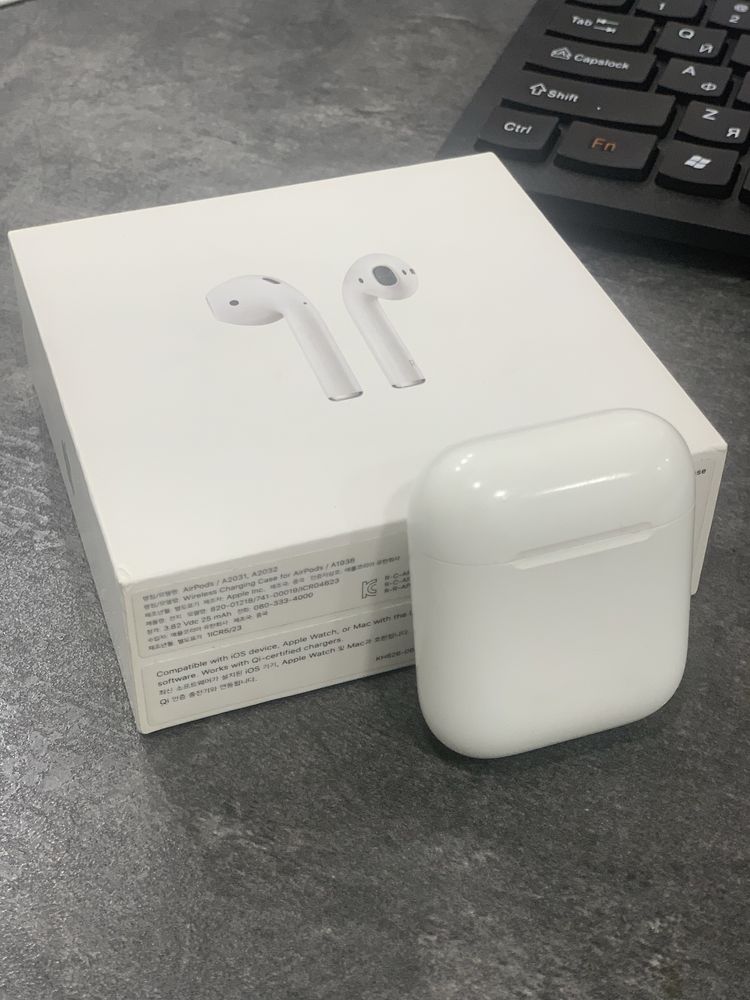 Airpods 2 case. Idishini o'zi. Naushniksiz. Original Apple