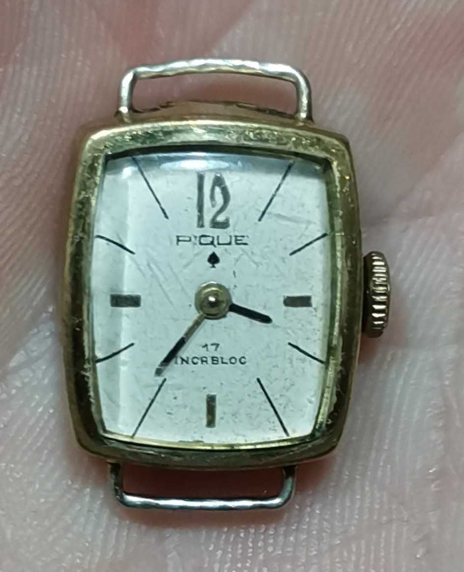 Ceas mecanic automaticWatch Pique GoldPlated ZentRa Savoy Boma Circula