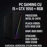 Calculator Gaming i5 + GTX 1050, SSD + HDD, Carcasa RGB Aerocool