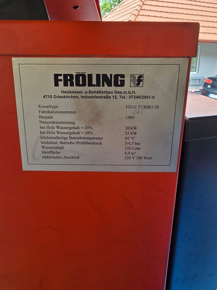 Centrala pe lemne Fröling