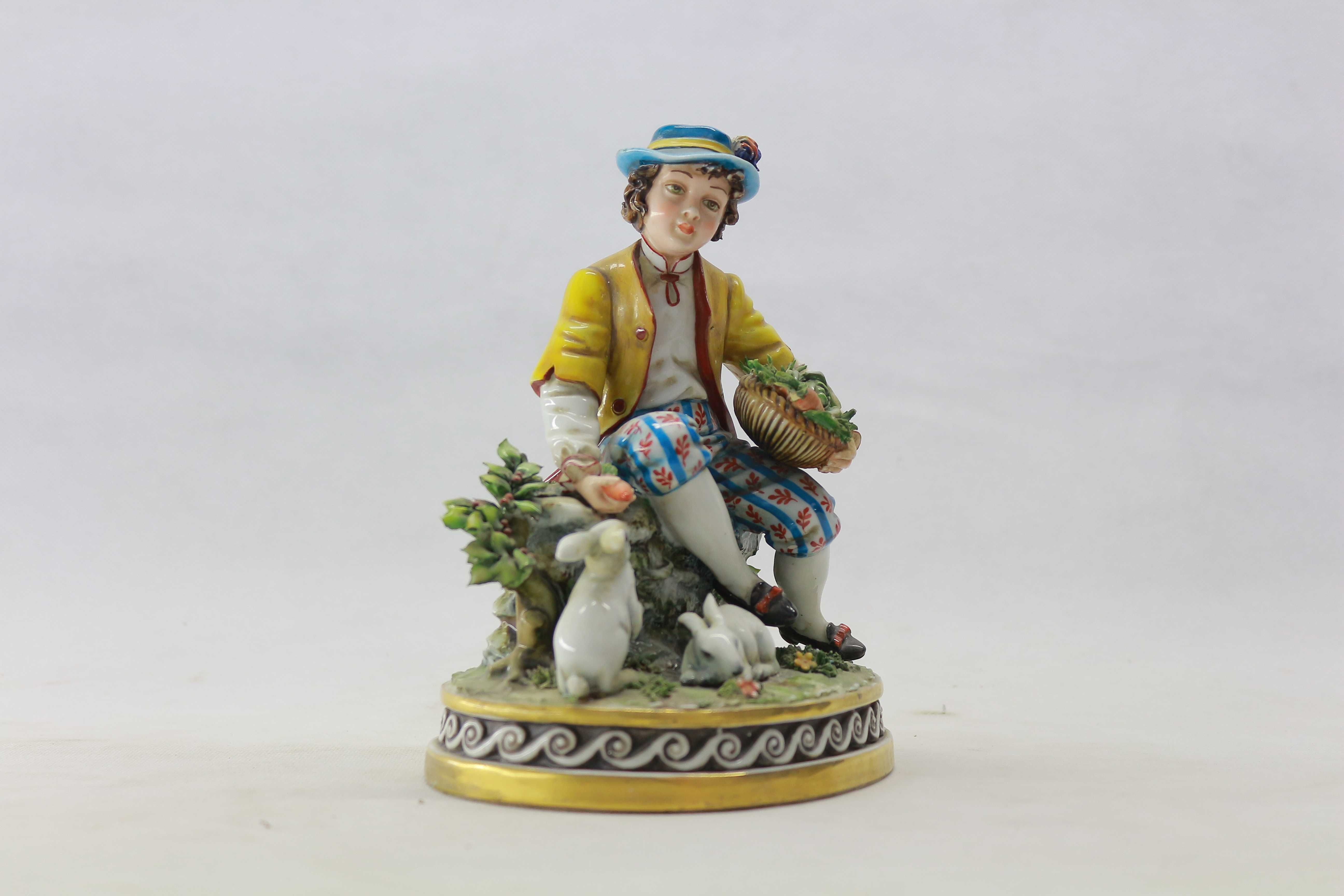 Статуэтка из фарфора Пастораль Италия Capodimonte
