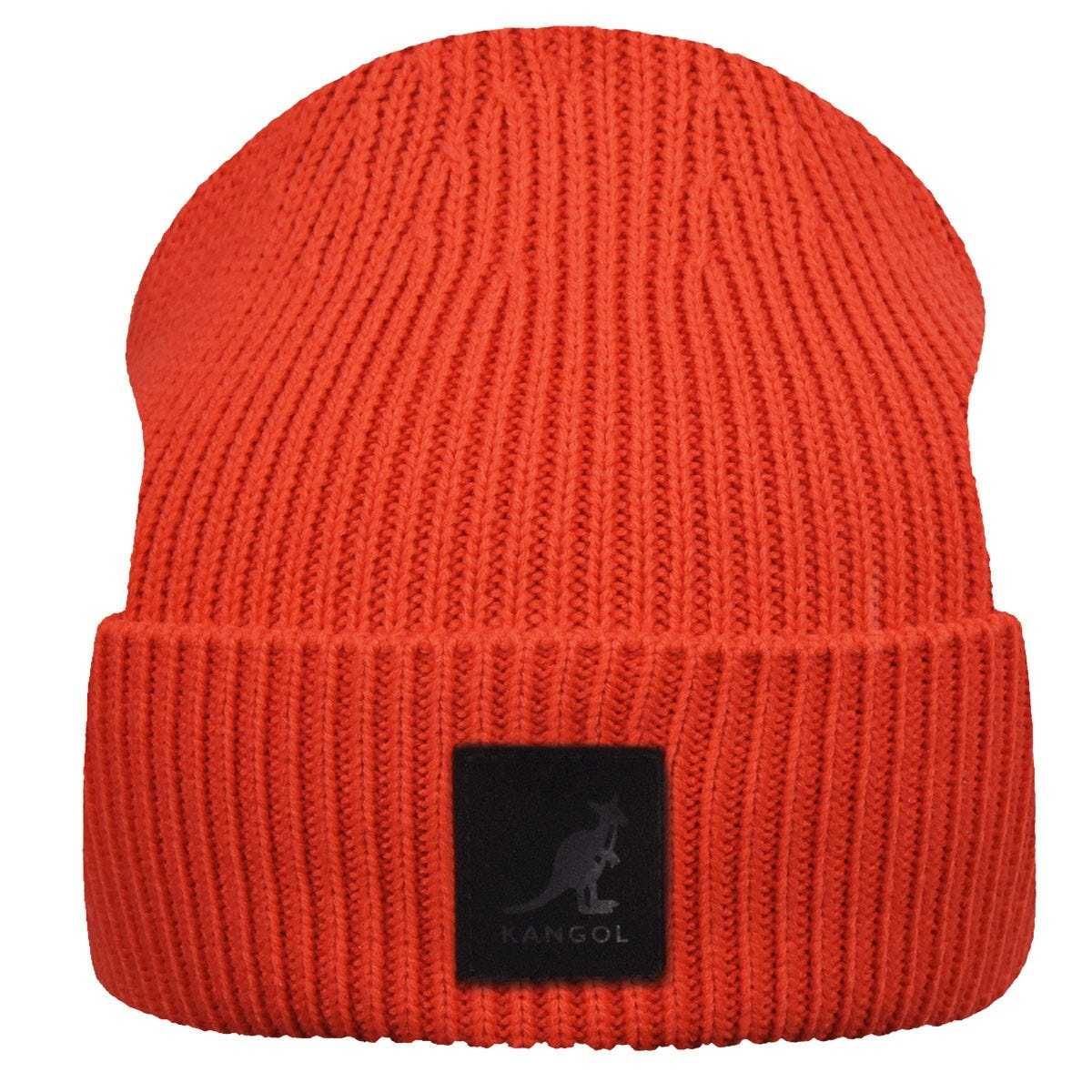 Caciula Kangol patch beanie portocaliu