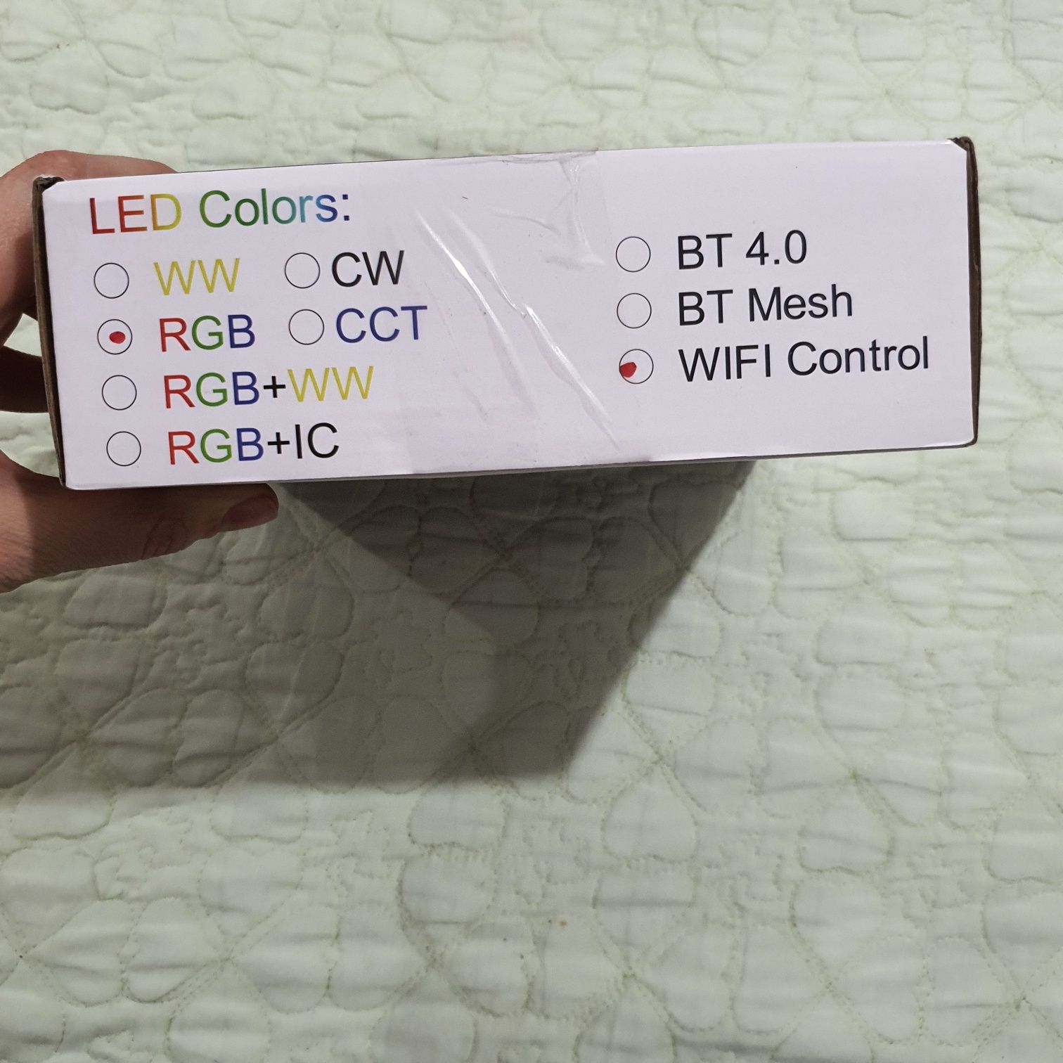 Banda led RGB (RGB+ Alb Cald) + wifi control 4in1,  810 led/m ip20, 12