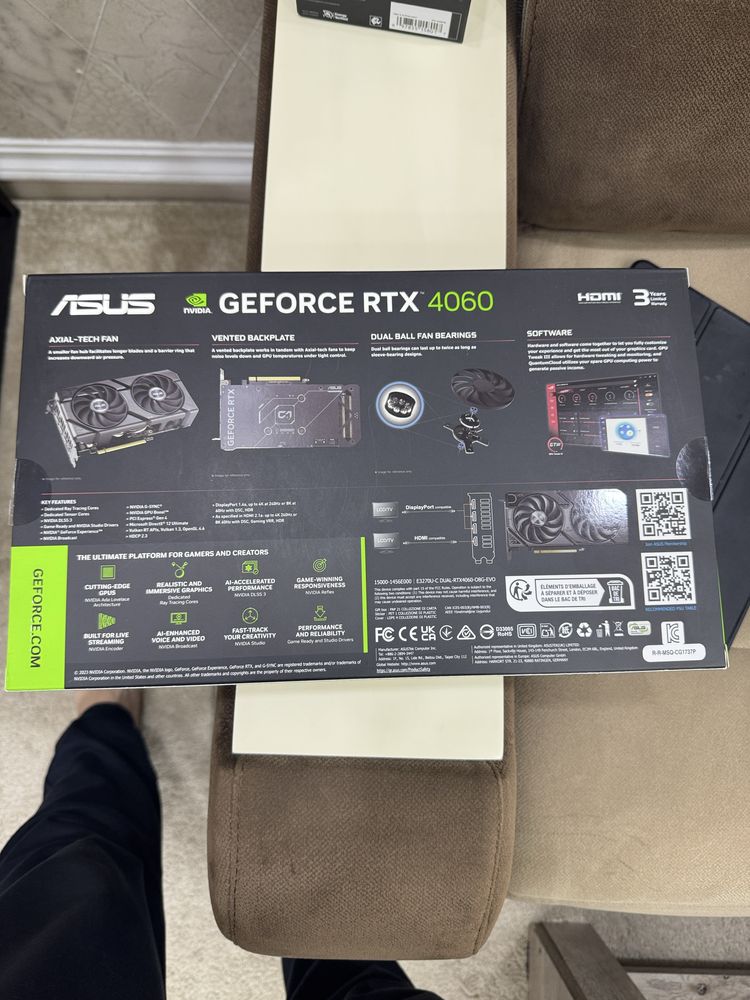 Видеокарта RTX 4060 Asus Dual