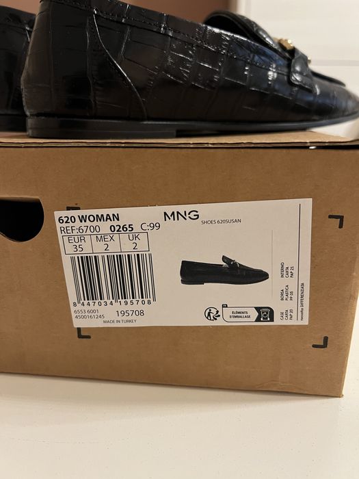 Mocasini MANGO din piele -transport gratuit