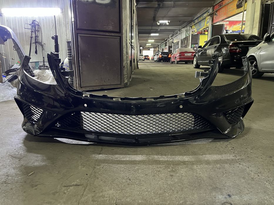 W222 бампер передний задний и решетка фары