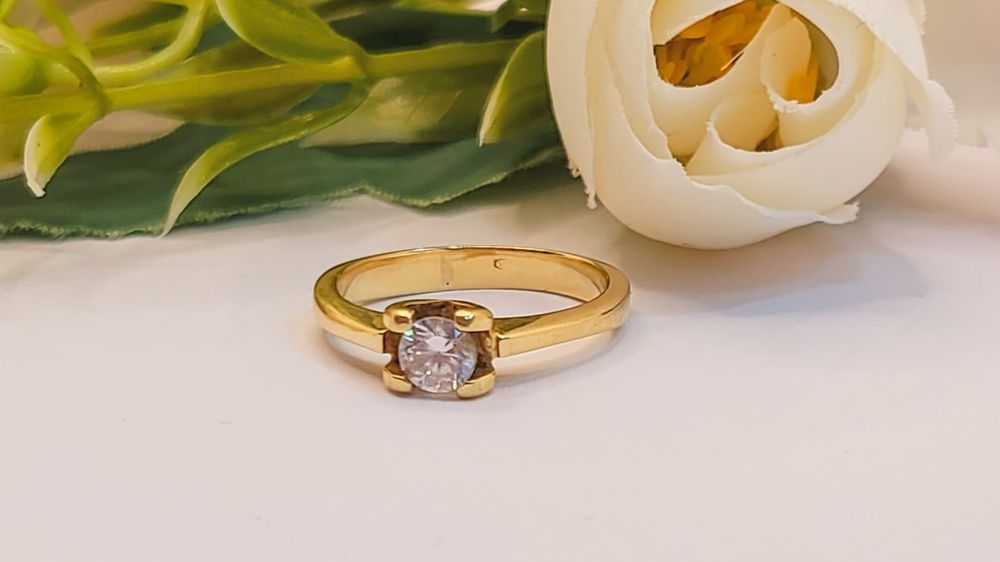 Inel de logodnă din aur de 14K mărimea 49, gramaj 2,83 gr