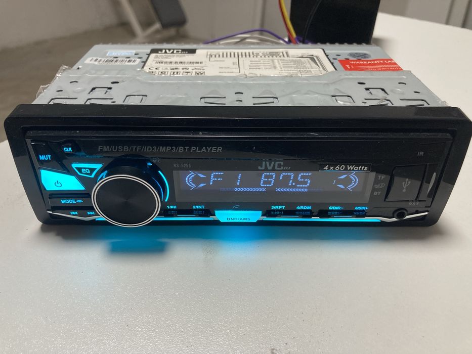 Магнитола JVC RS-5255 MP3/USB/AUX/Bluetooth (коробка, документы)