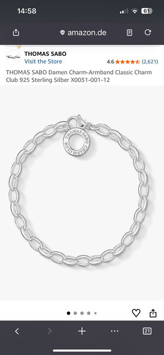 Гривна за талисманчета Thomas Sabo