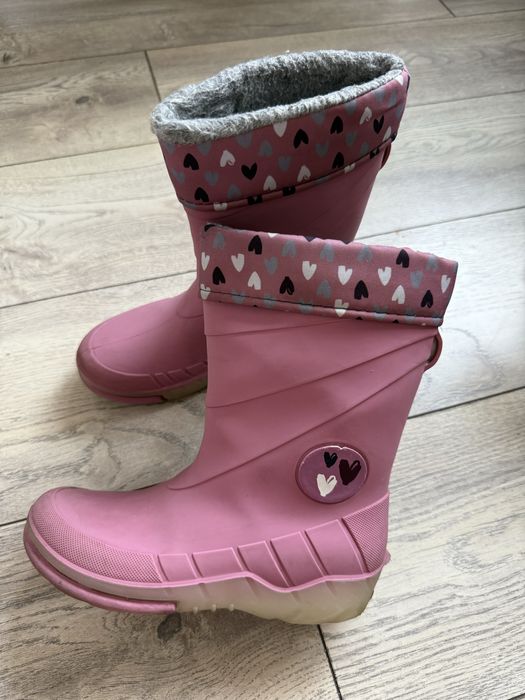 Непромокающие светящиеся утеплённые сапожки