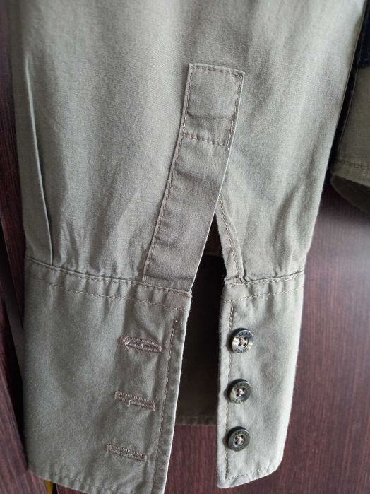 Cămașă originală ARMANI JEANS, mărimea 12, culoare olive