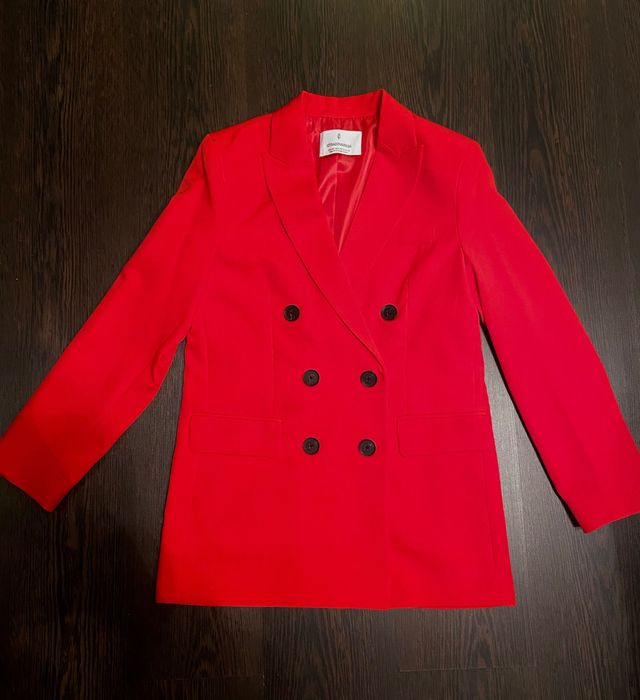 Sacou roșu Stradivarius