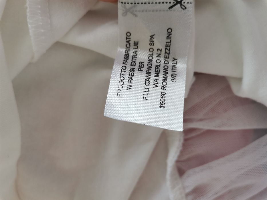 Tricou fete 152 cm Nucleo Campagnolo, alb