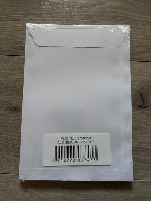 Plicuri B5, 25 buc/set, siliconic