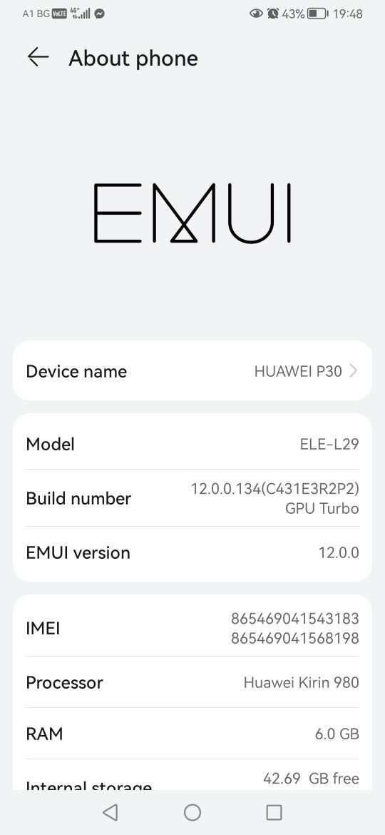 Huawei P30 Aurora 128 GB като нов