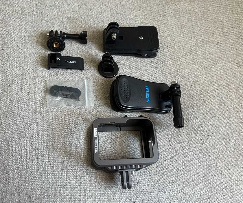 Cage metalic Telesin cu accesorii GoPro Hero 9 10 11, set complet
