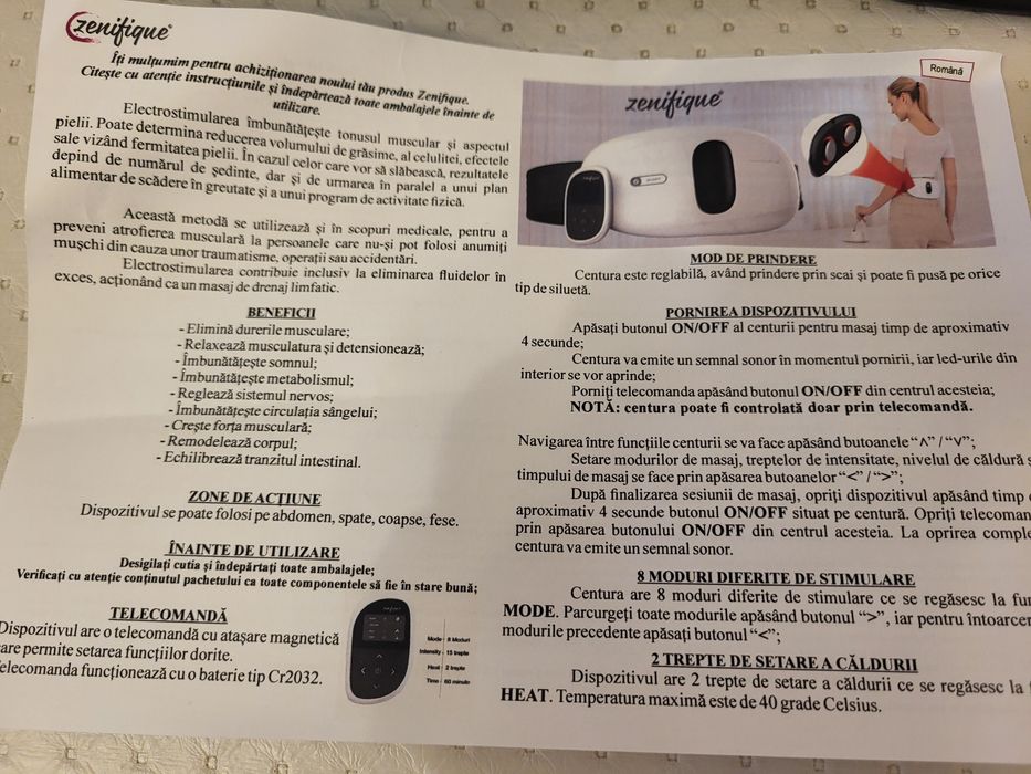 Centura pentru masaj zenifique!